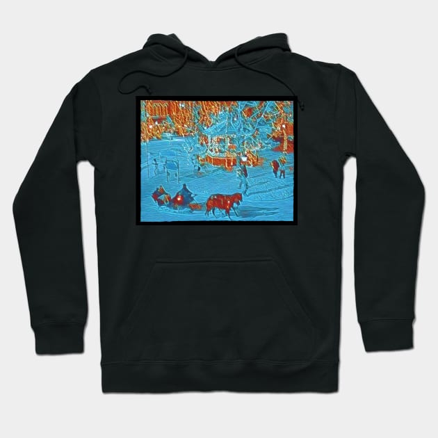 I Smell Snow - Town Square Hoodie by Fenay-Designs